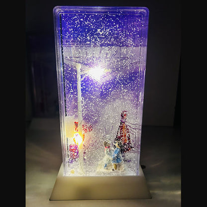 Işıklı Karlı Sokak Lambası