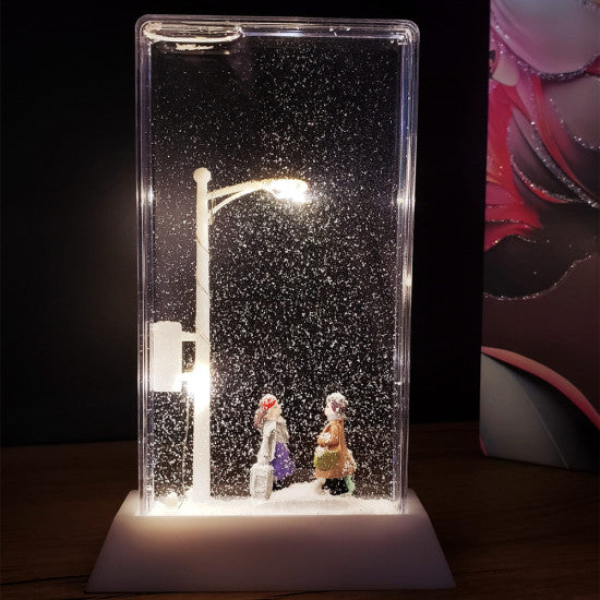 Işıklı Karlı Sokak Lambası