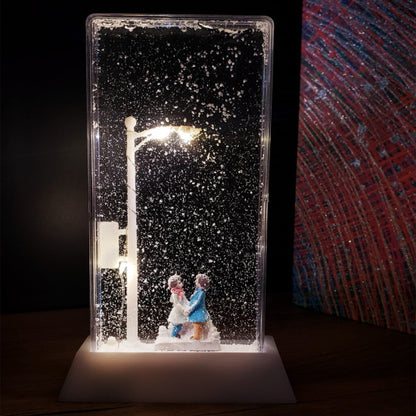 Işıklı Karlı Sokak Lambası