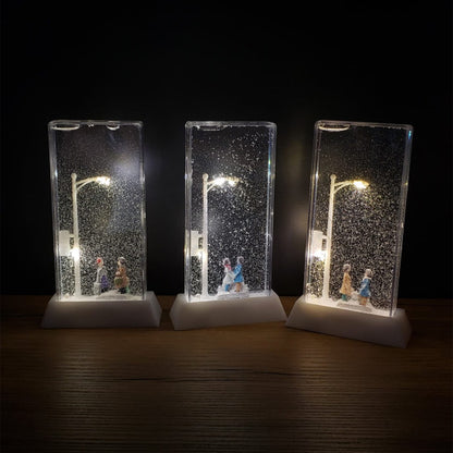 Işıklı Karlı Sokak Lambası